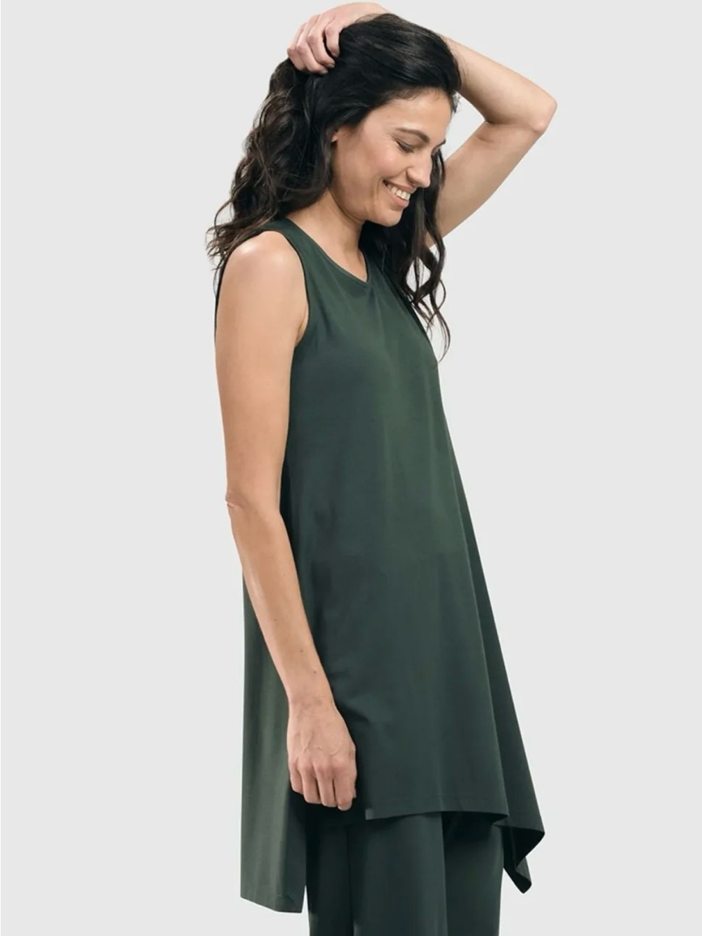 NWT Alembika Essential Sleeveless Tunic Forest Green size 0 (4-6)